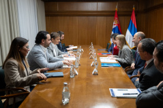 17. новембар 2025. Председница Народне скупштине са потпредседницом Светске банке за Европу и Централну Азију